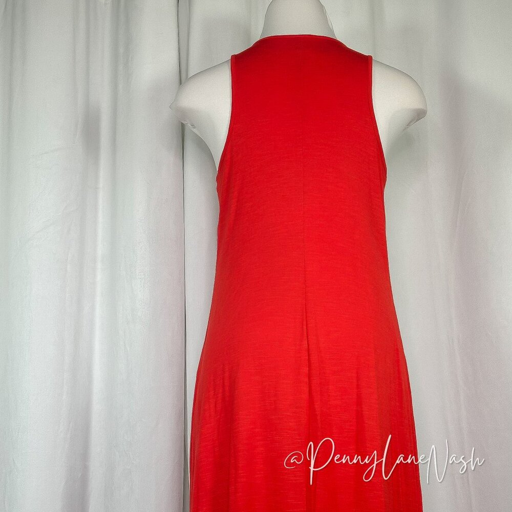 Old Navy Sleeveless Maxi Tank Dress Red - Picture 7 of 9